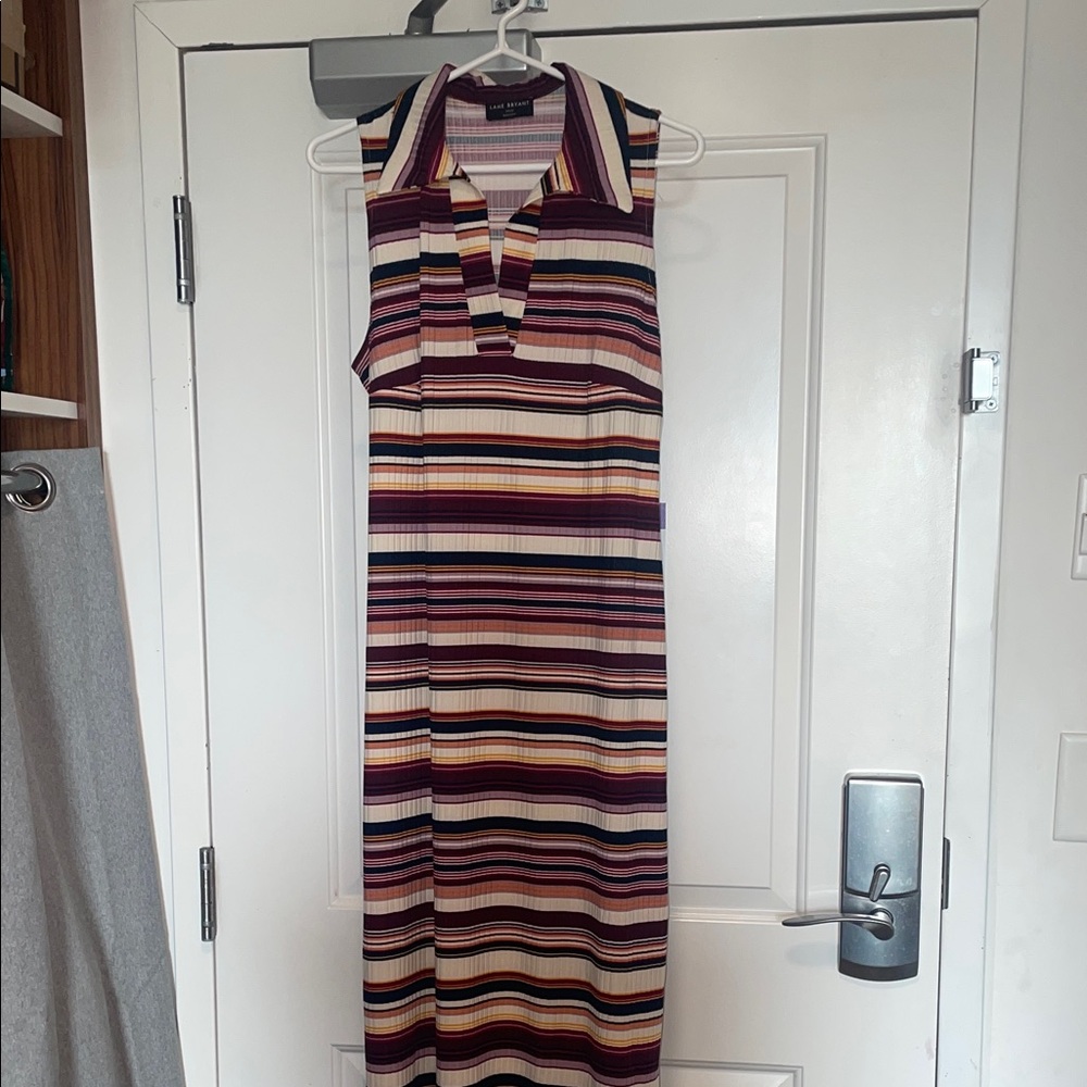 Lane Bryant Multicolor Striped Maxi Dress